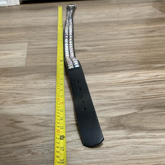 TILT Paint Splash Studded Faux Leather Belt - S - NWOT - Picture 5 of 6